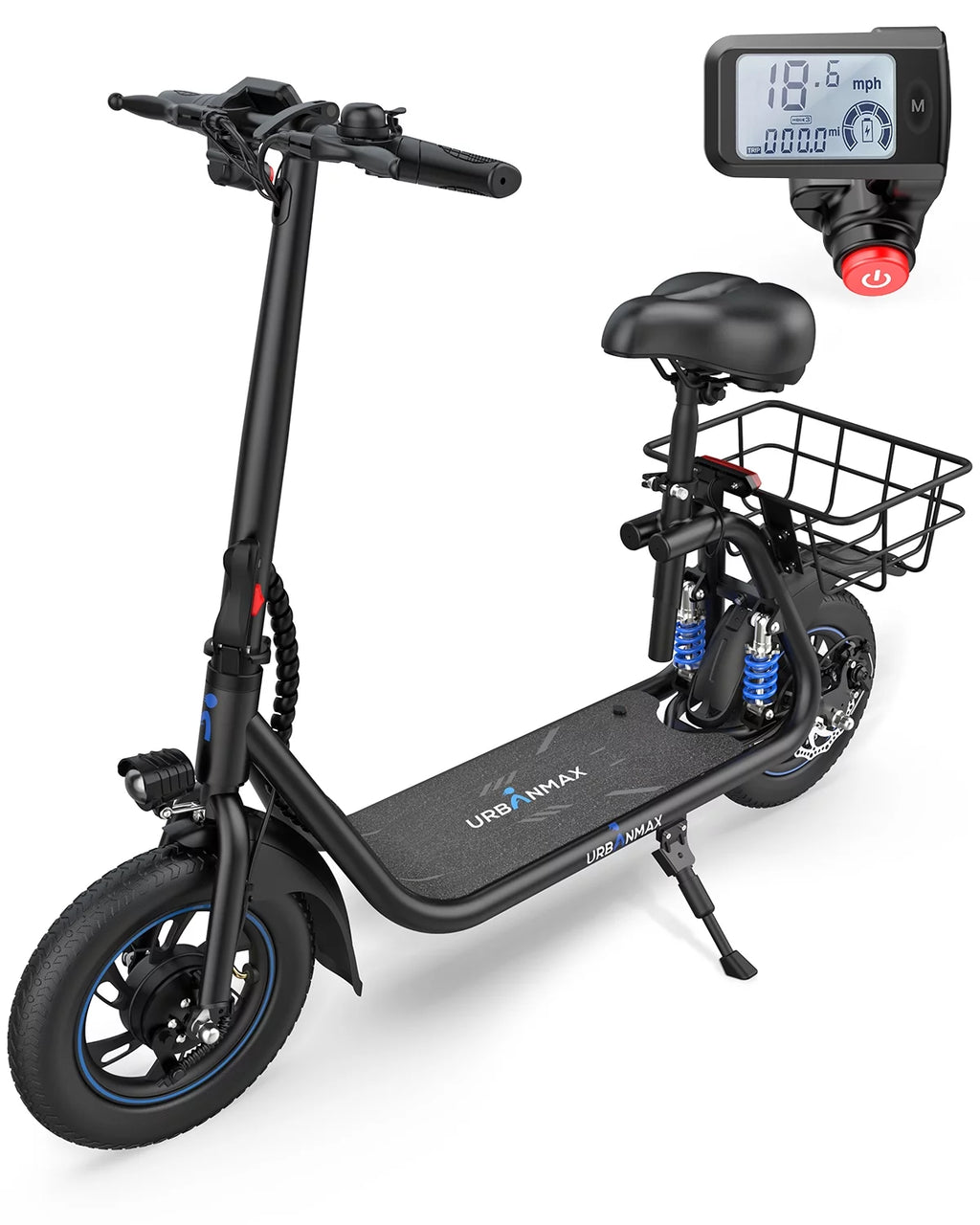 Electric Scooter with Seat & Carry Basket G128