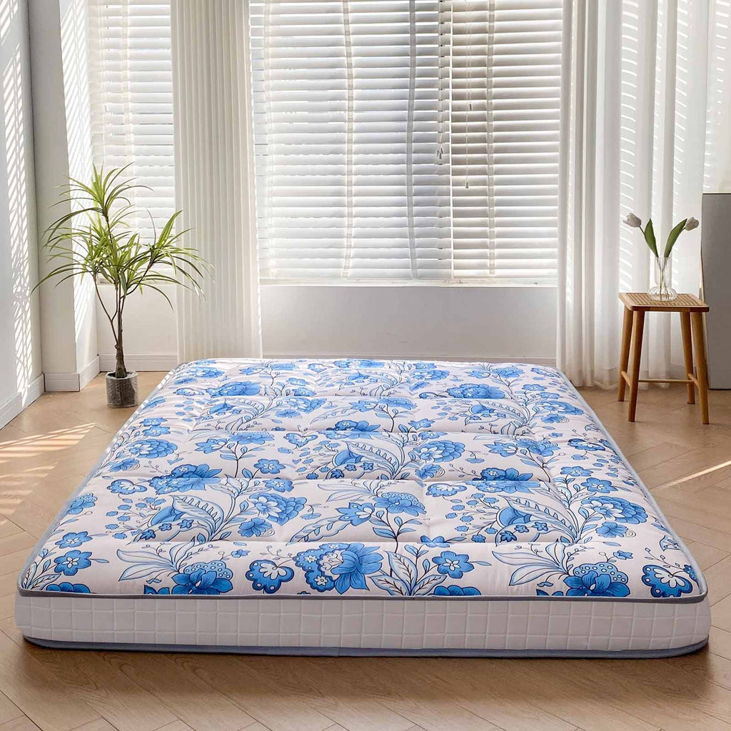 6 Extra Thick Foldable Japanese Floor Mattress, Black, Twin D3601