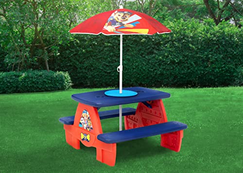 4 Seat Activity Picnic Table with Umbrella C587
