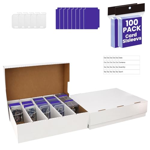 Trading Card Storage Box Holds 3940 Cards 2-Pack D2194