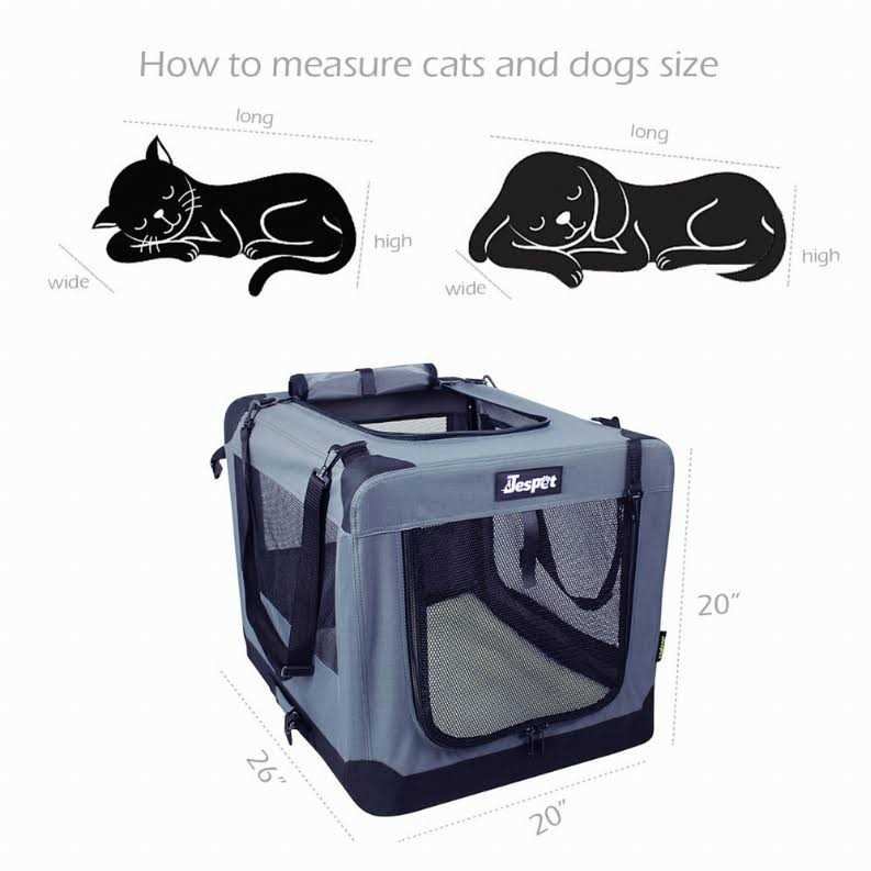 3-Door Collapsible Soft-Sided Dog Crate M1996