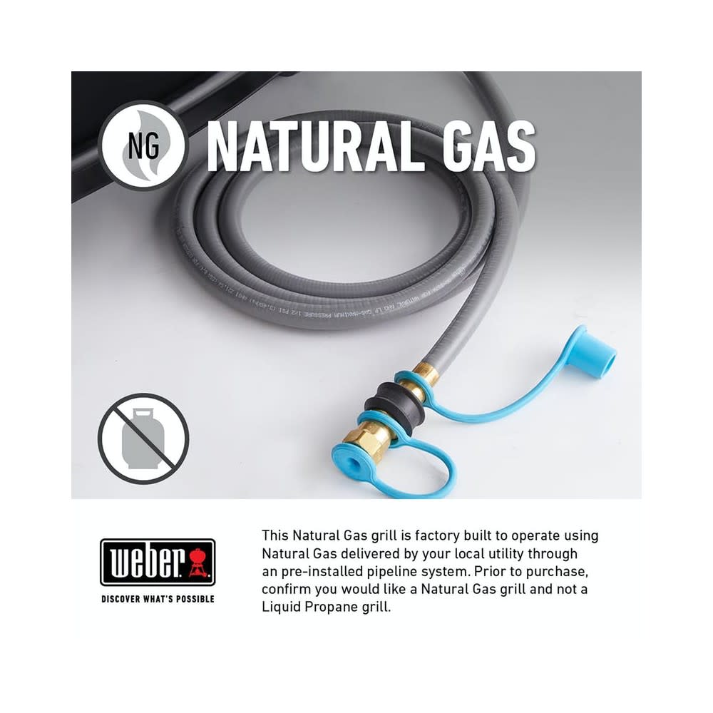 4-Burner Natural Gas Grill in Stainless Steel with Side Burner R694