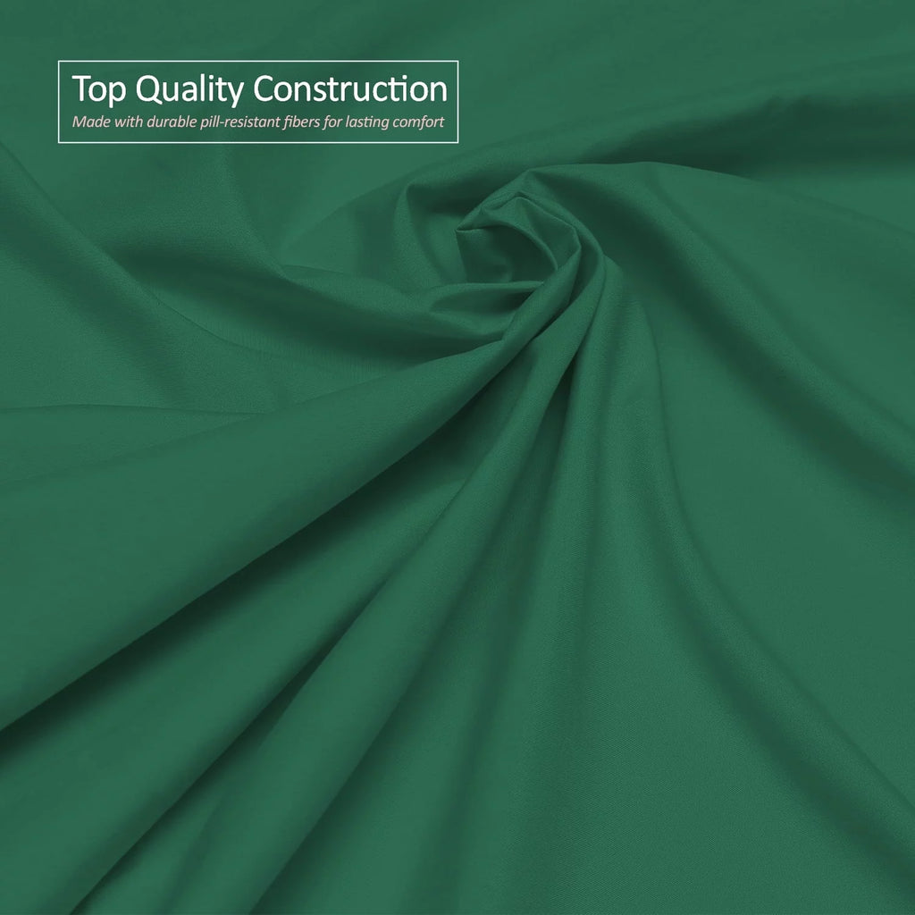 Queen Size Hunter Green Microfiber Fitted Sheet B76182