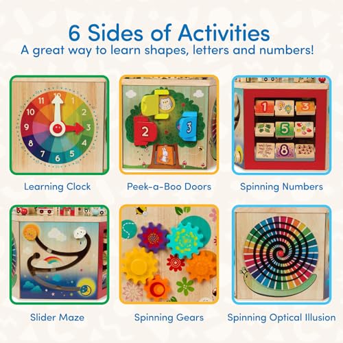 Wooden Activity Cube E5703