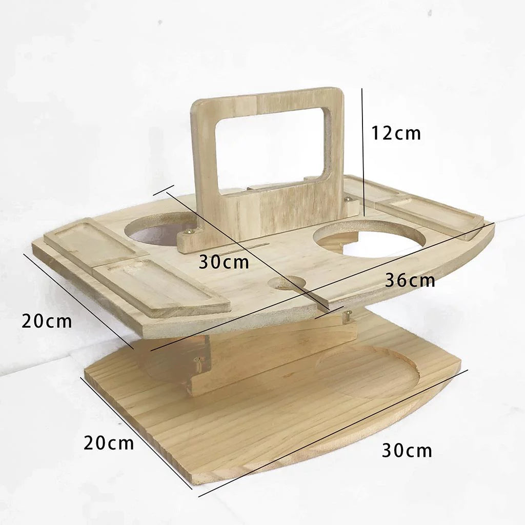 Portable Outdoor Picnic Table with Glass Holder O91193