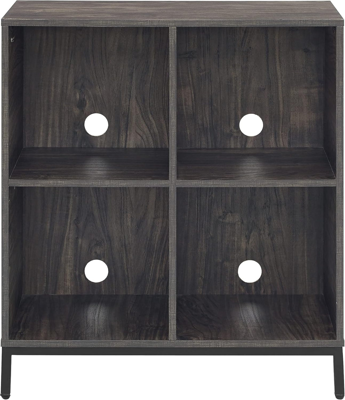 Brown Ash Record Storage Cube Bookcase F787