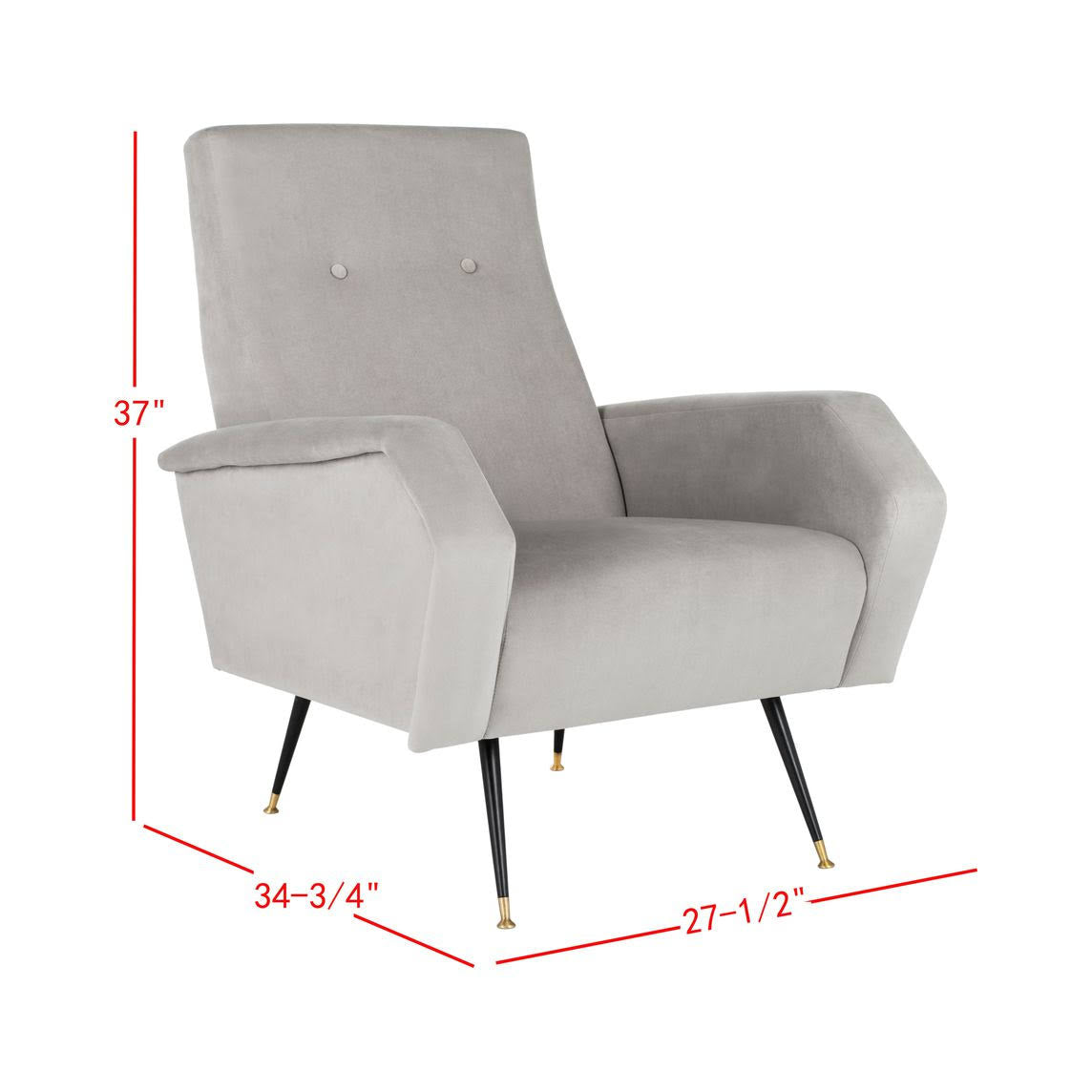 Velvet Retro Accent Chair J620
