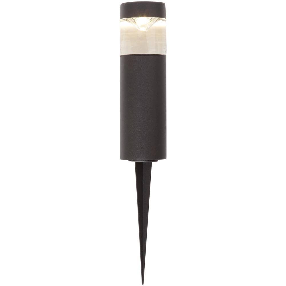 Black Outdoor Integrated LED Round Bollard Path Lights (8-Pack) F3300