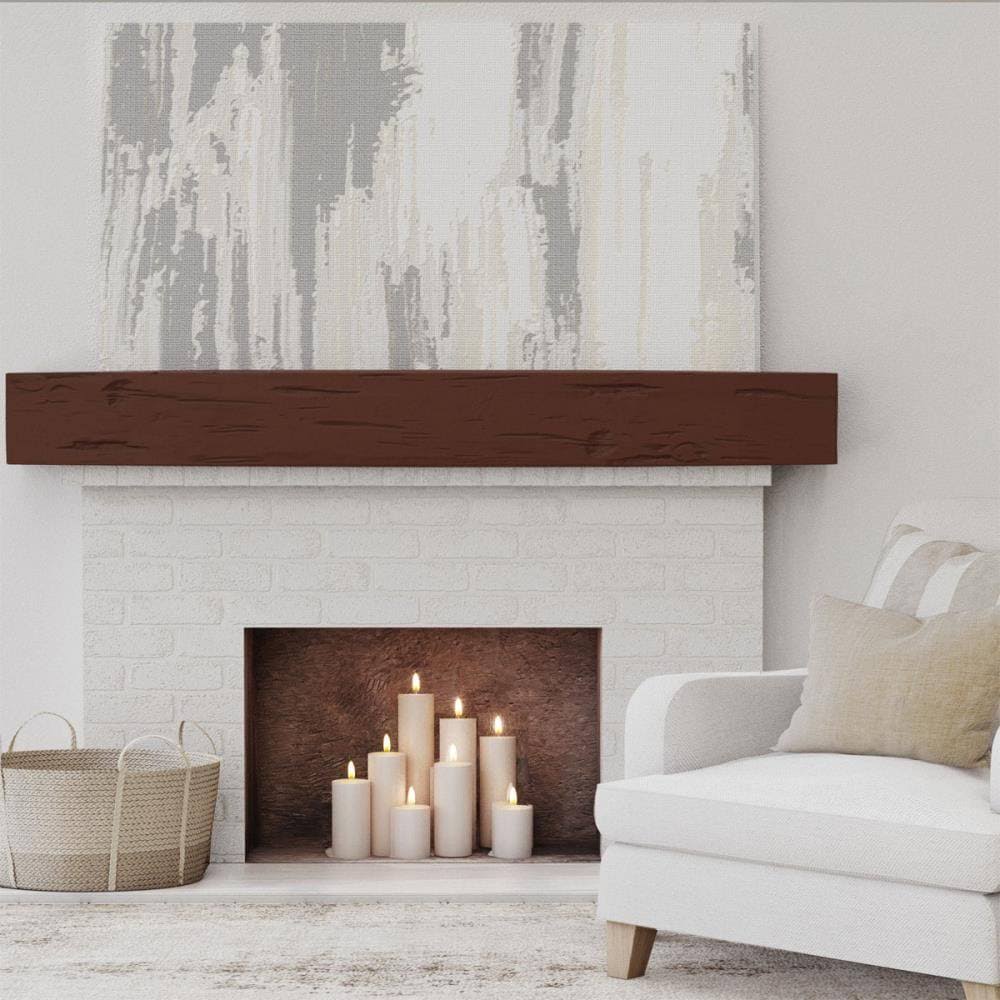 Pecky Cypress Faux Wood Fireplace Mantel D18134