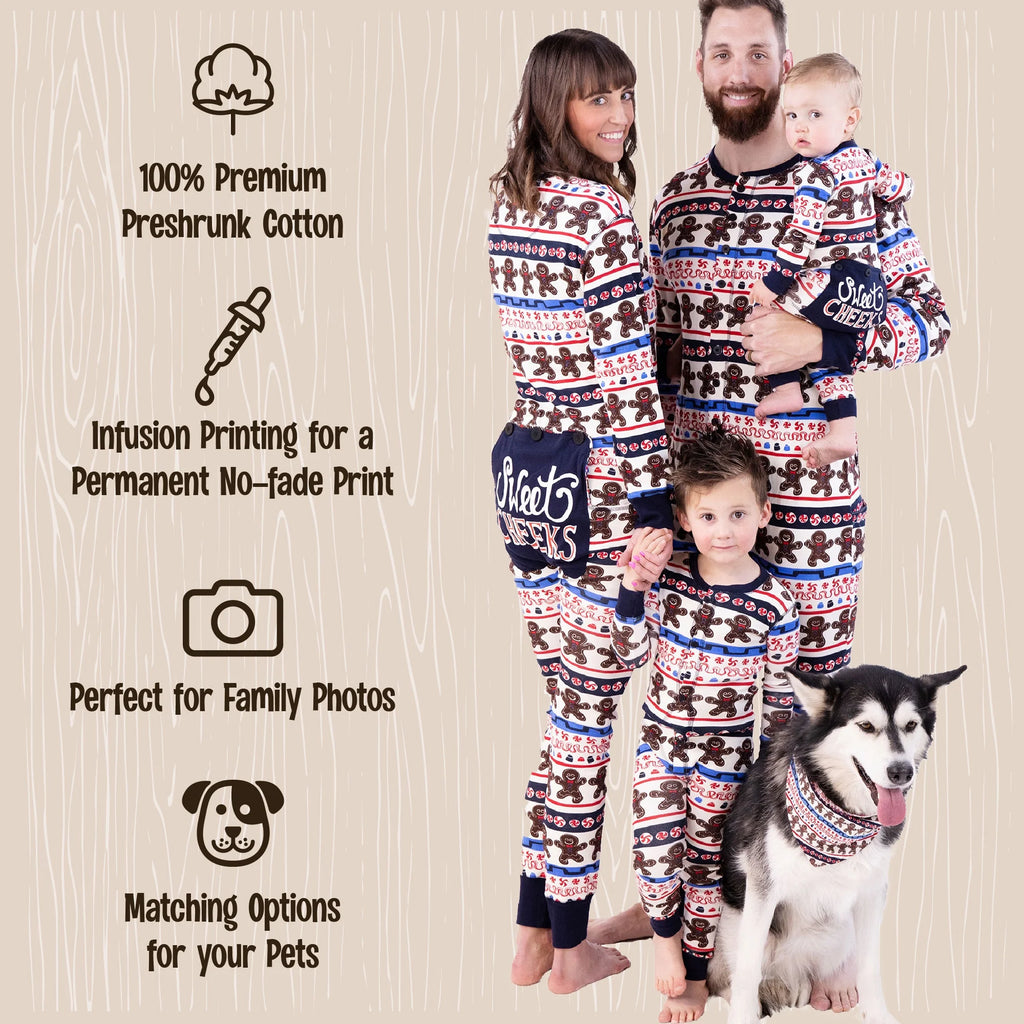 Sweet Cheeks Gingerbread XX-LARGE Matching Pajamas H2398