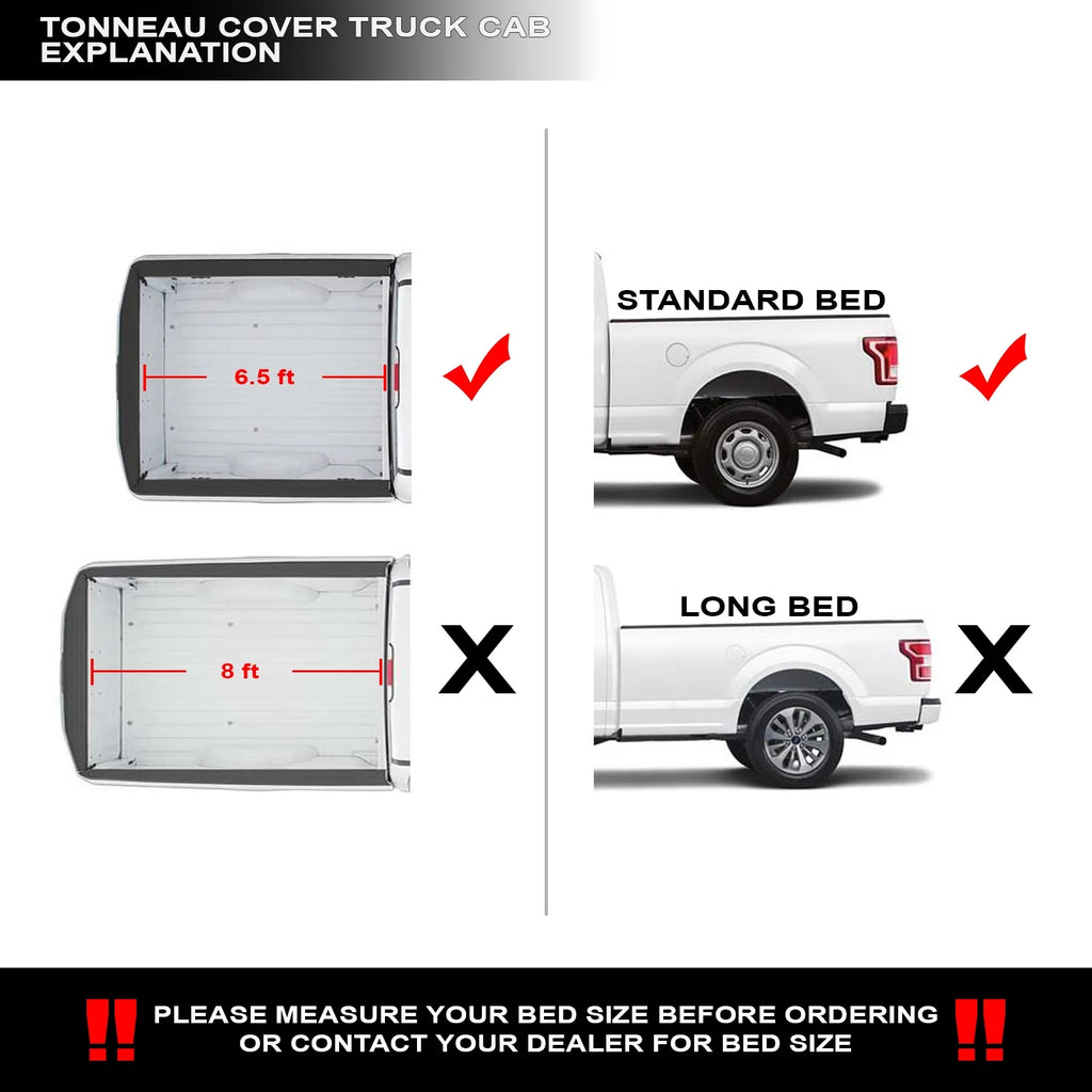 Lock And Roll Up Tonneau Cover Black 6.5 Feet Short Bed L49418