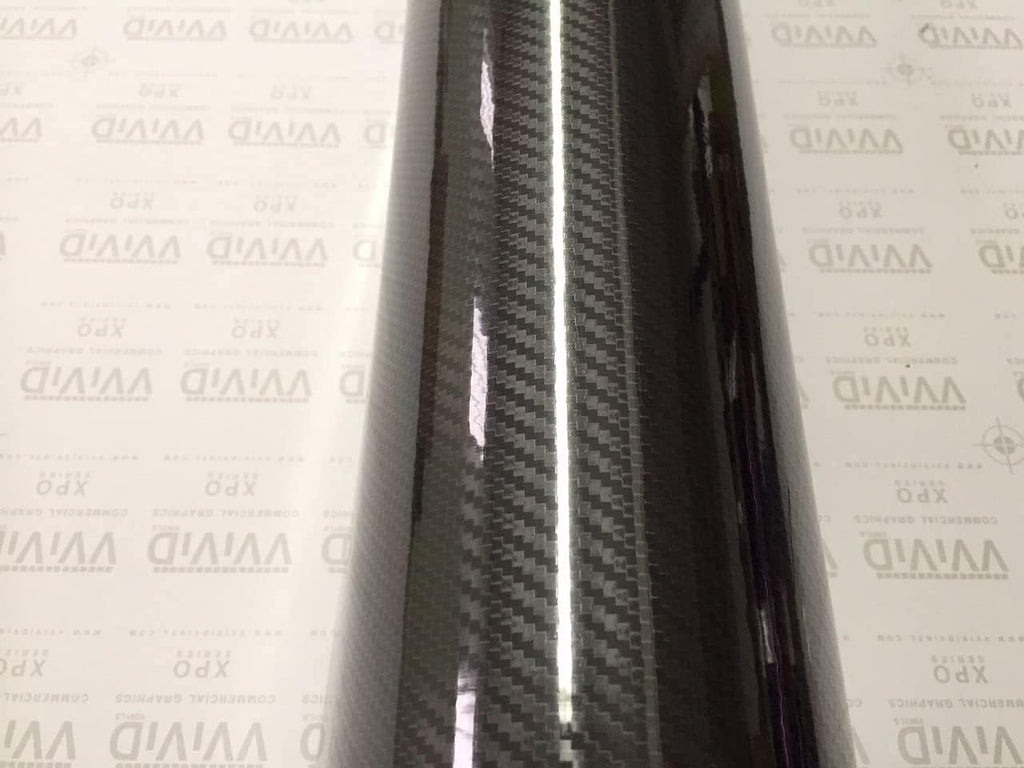 High Gloss Black Carbon Fiber Vinyl Car Wrap Film (2.75ft x 5ft) Pack of 2 M431989
