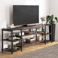 78" TV Stand with 3 Tier Storage Shelves Q23045