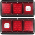 2Pcs LED Trailer Tail Lights with Black Base F384135