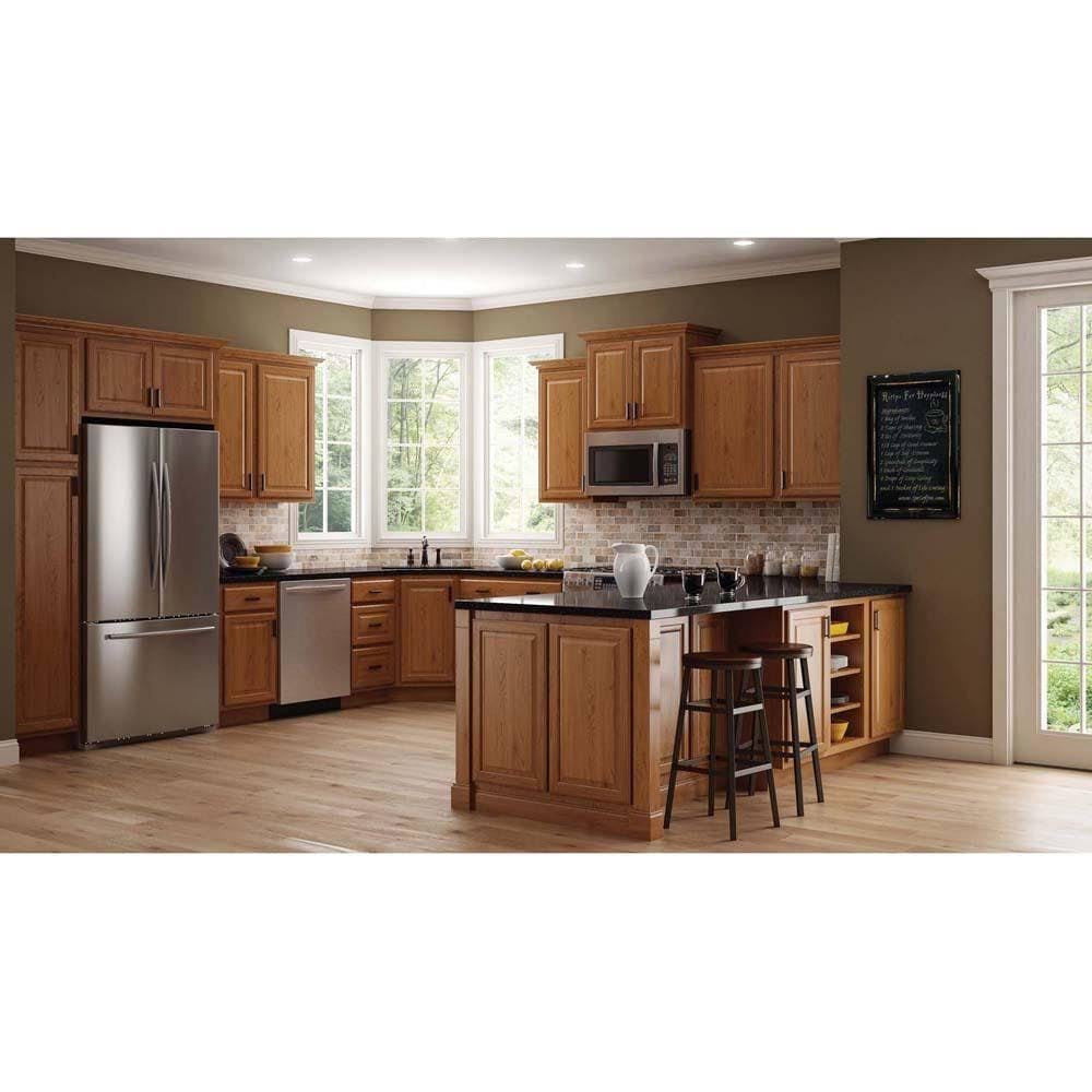 Medium Oak Lazy Susan Corner Base Kitchen Cabinet V780599