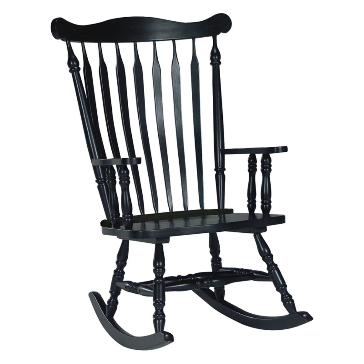 Antique Black Rocking Chair C1763