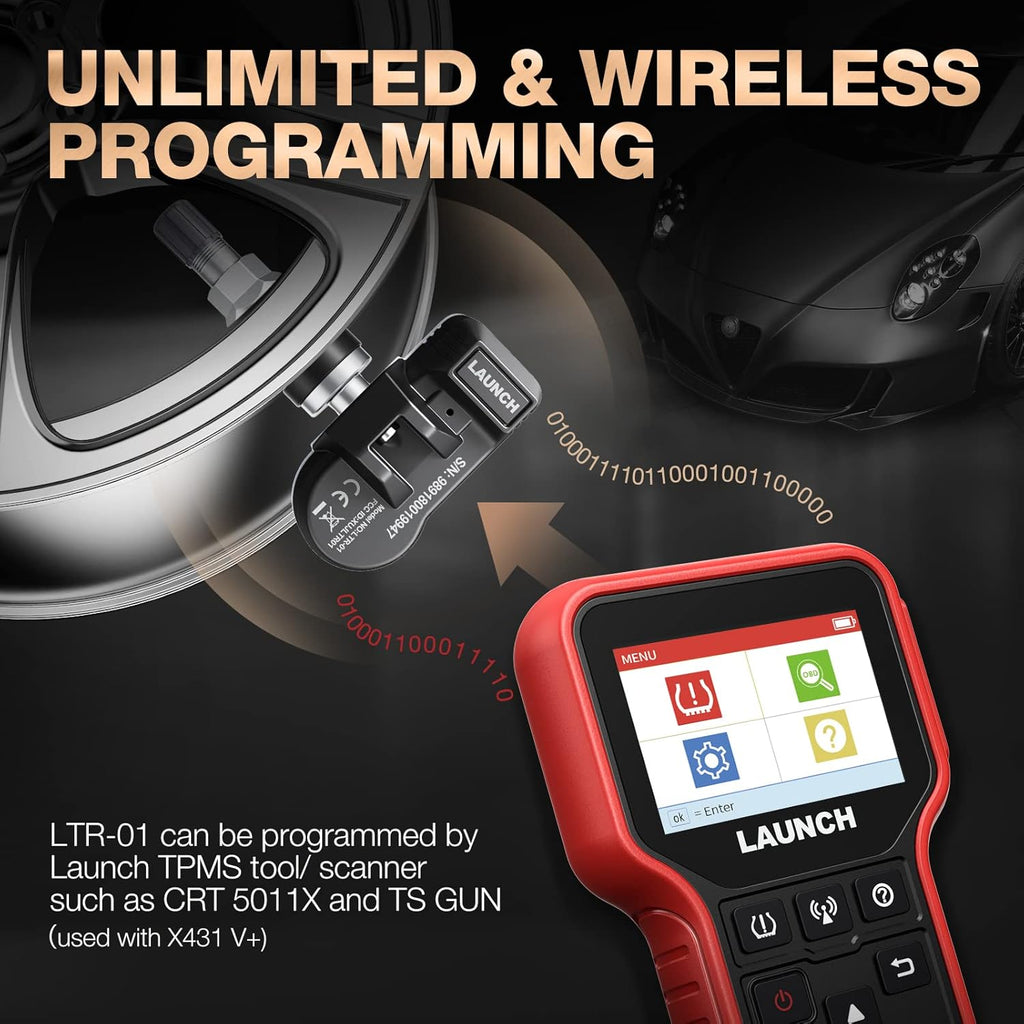 4PCS Programmable TPMS Sensors Q6986