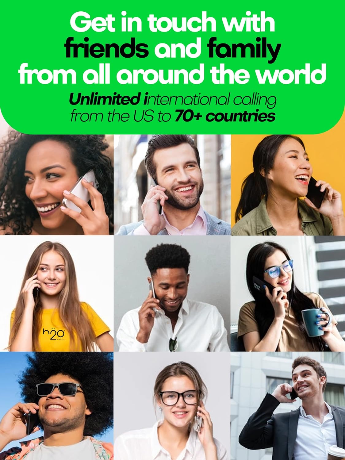 Preloaded Triple-Cut SIM Card with Unlimited Data, 6GB High-Speed 4G LTE/5G Data, 90-Day Plan, Pack of 2 I92756