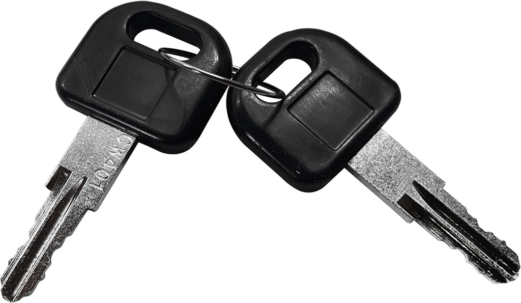 White RV Entry Door Handle with Deadbolt Pack of 2 D243365