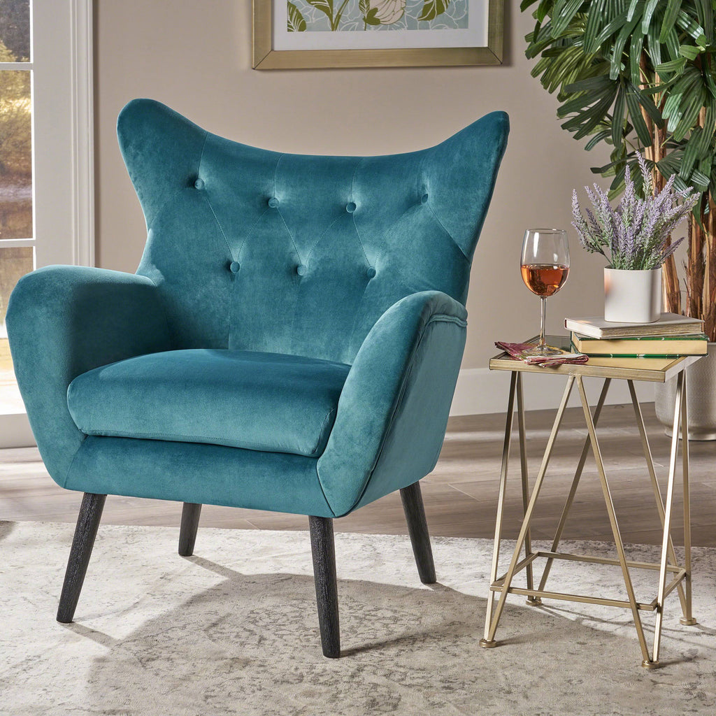 Light Lavender Velvet Arm Chair X54607