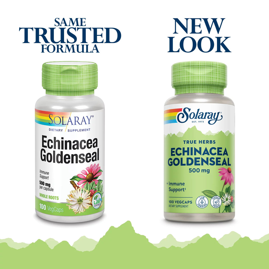 Echinacea Root & Goldenseal Root 500mg VegCaps P24021
