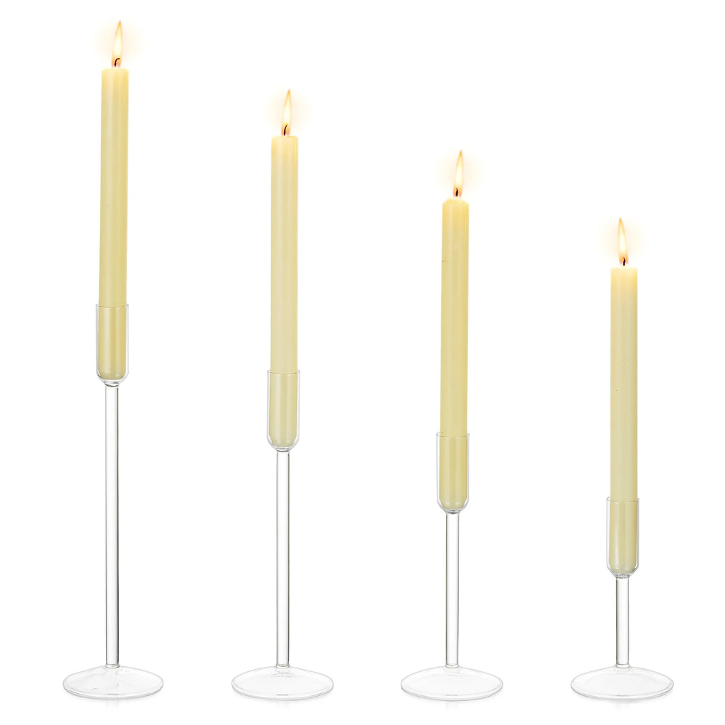 Glass Candlestick Holders Set of 4 M52467