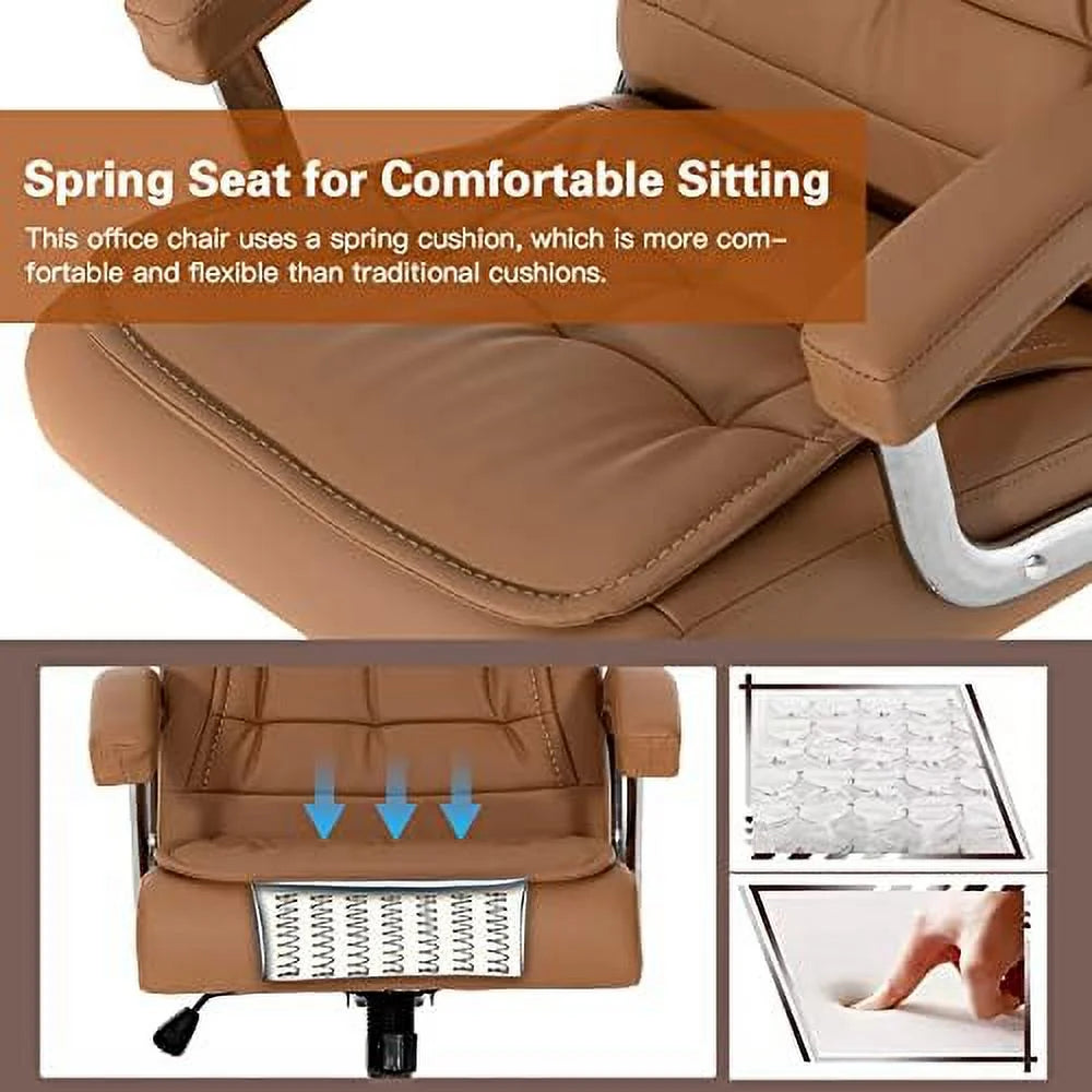 Black Adjustable Leather Executive Office Chair B372