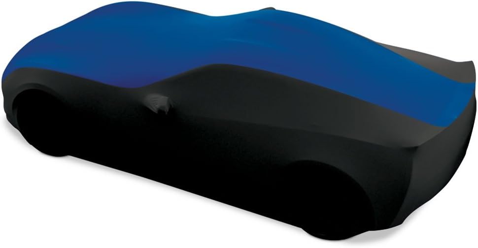 Yellow/Black Stretch Satin Indoor Car Cover Q135