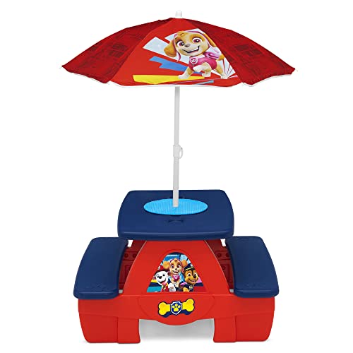 4 Seat Activity Picnic Table with Umbrella C587