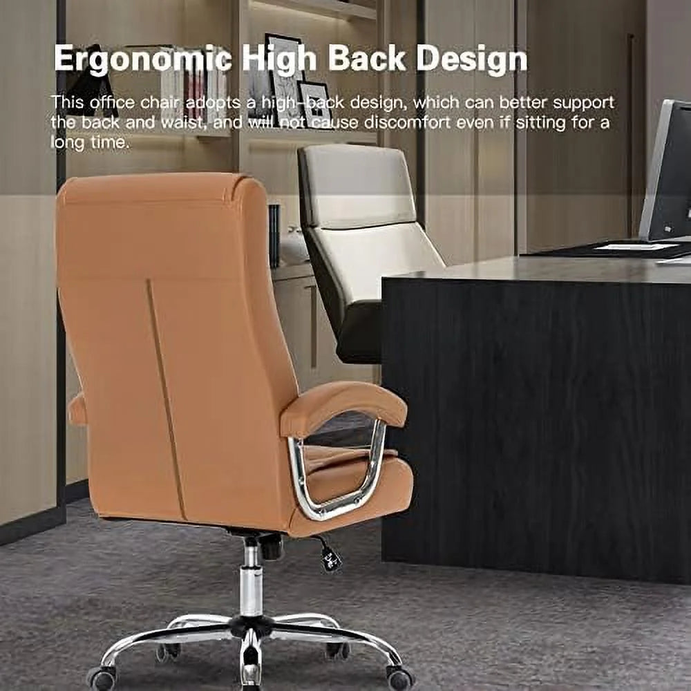 Black Adjustable Leather Executive Office Chair B372
