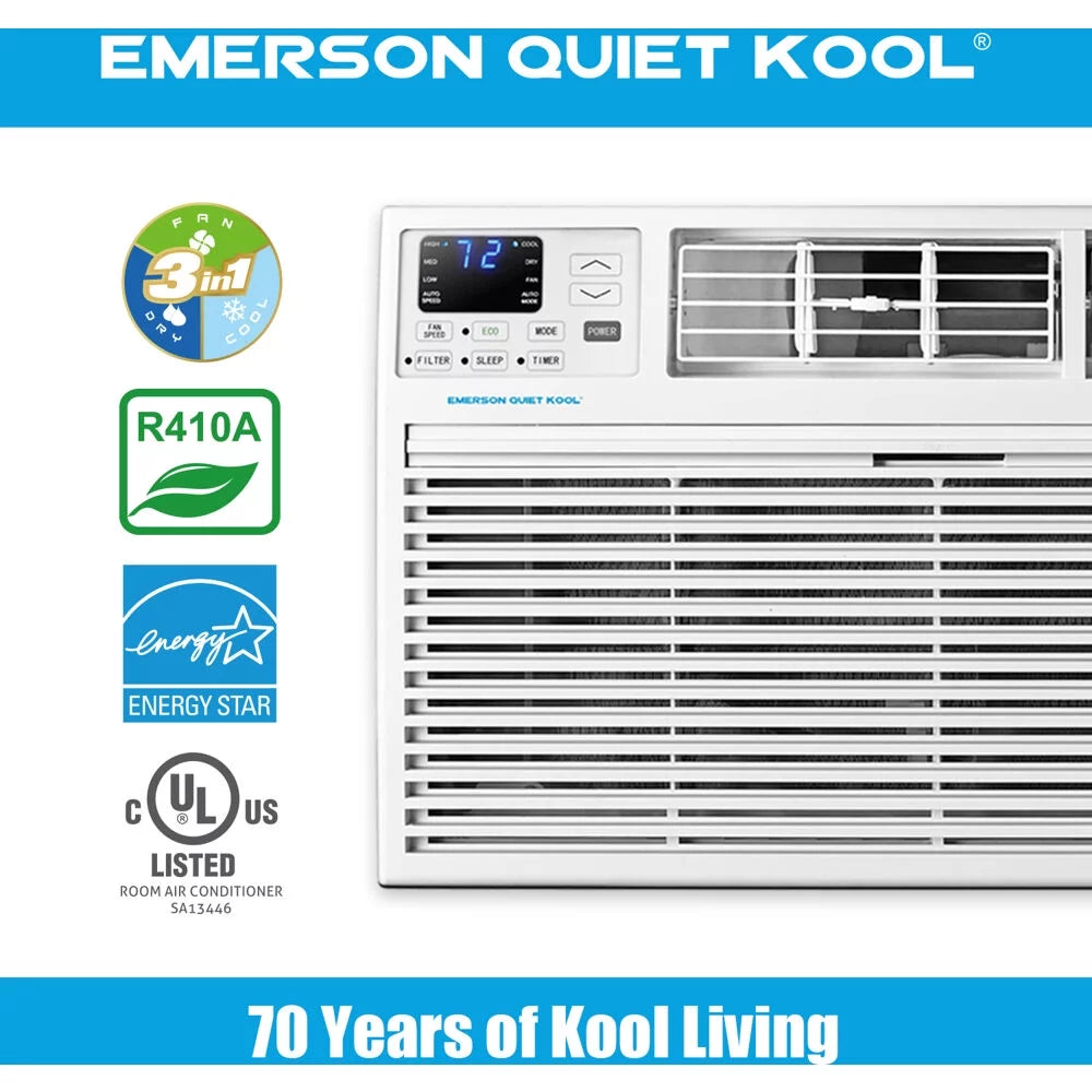 230V 14,000 BTU Through-the-Wall Air Conditioner with Remote Control V7336