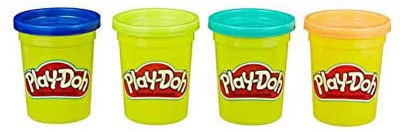 Play Doh Compound Bundle Classic Colors 4 Pack + Wild Colors 4 Pack J6495