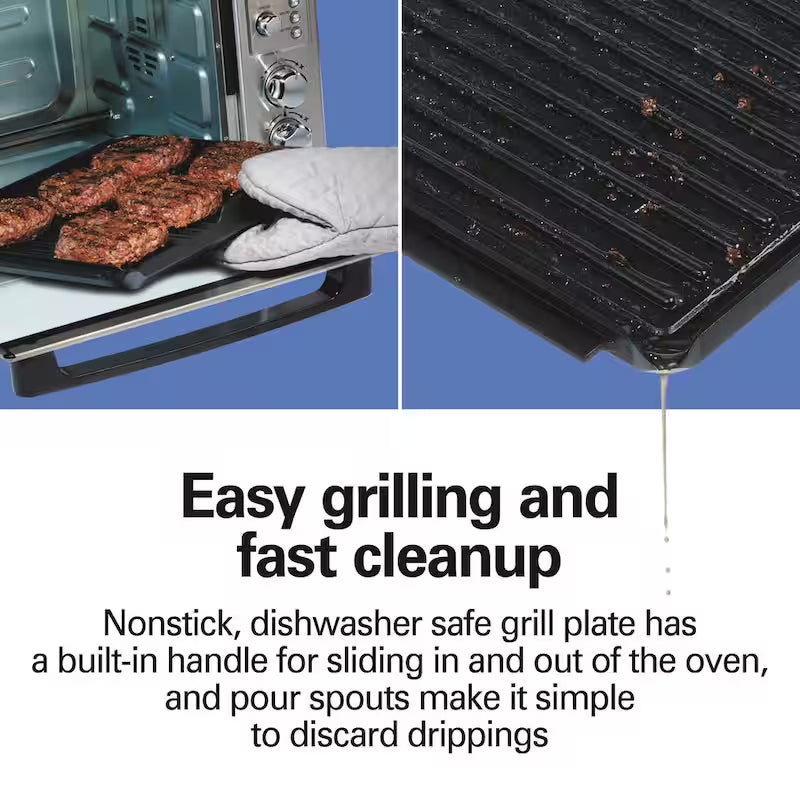 6-Slice Stainless Steel Air Fry Oven with Grill G650338