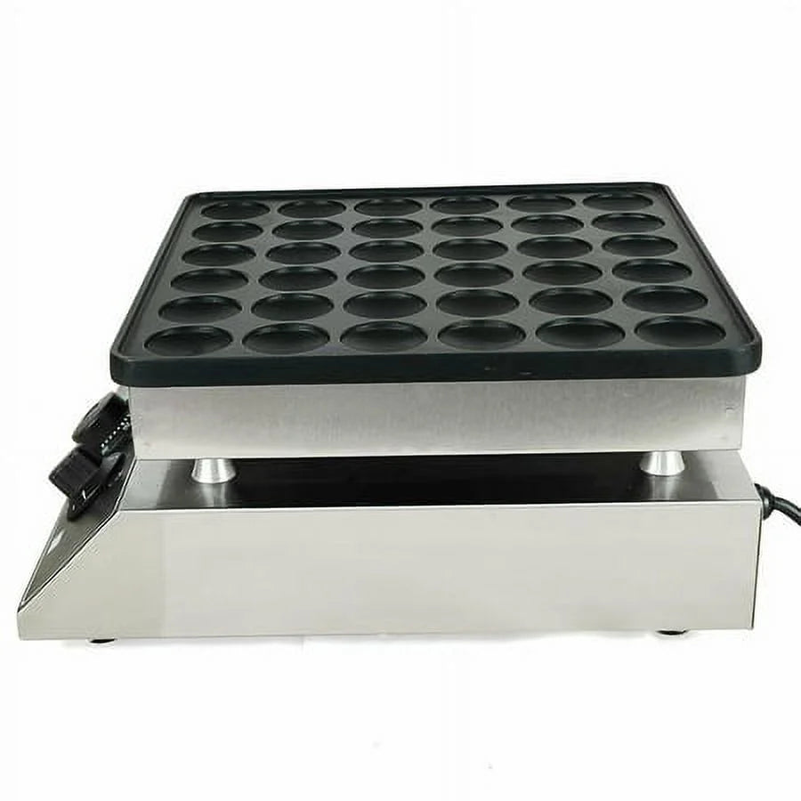 36pcs Nonstick Electric Mini Dutch Pancake Baker Maker B2374