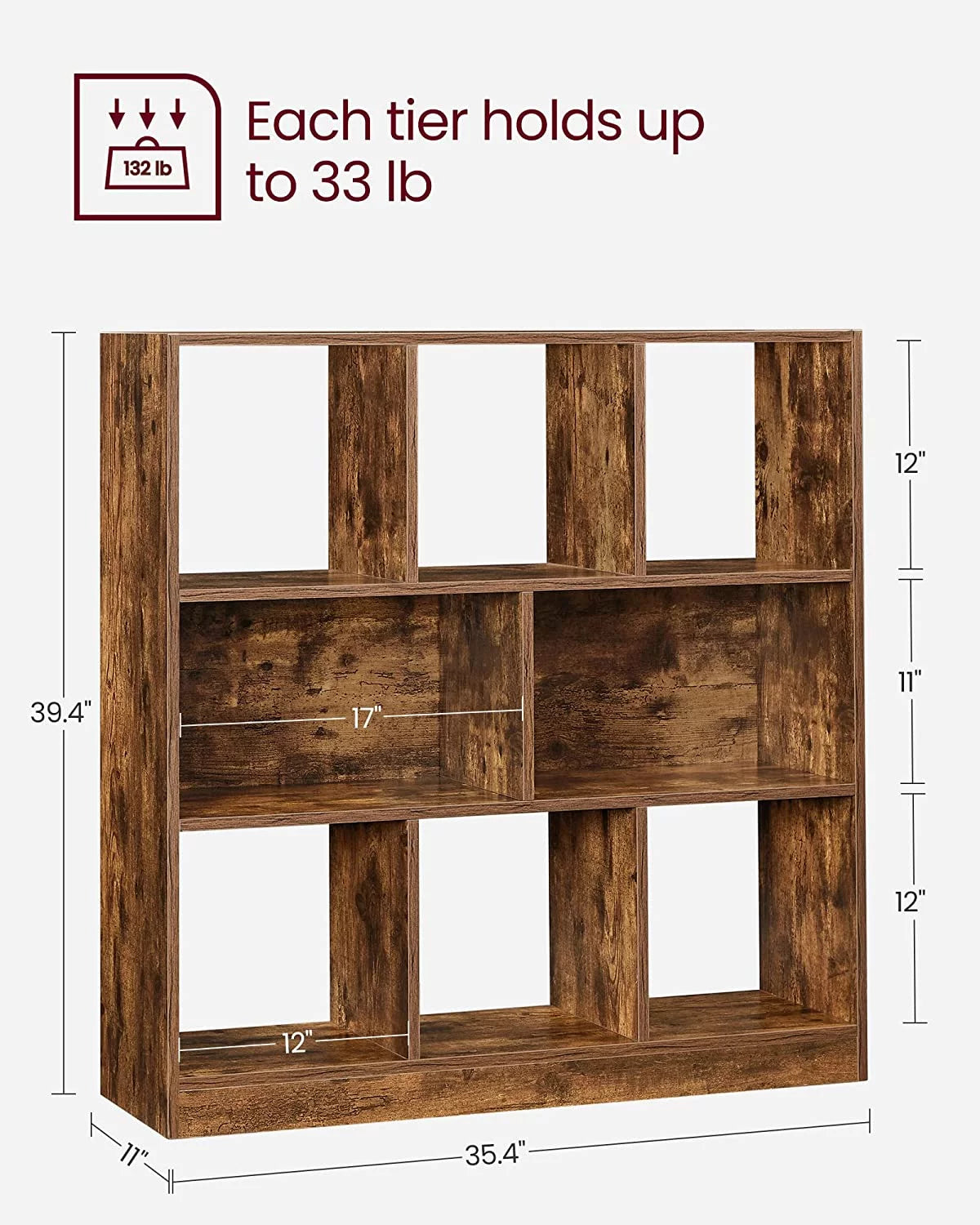 White 8-Cube Storage Organizer Bookcase B2256