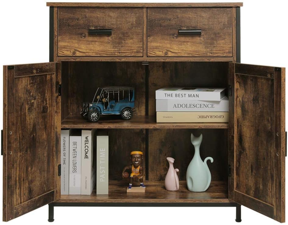 Industrial Storage Cabinet with 2 Drawers and Doors Z3921