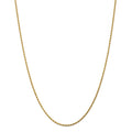 14kt Yellow Gold Diamond-Cut Rope Chain 24 inch Lobster Clasp A5218