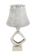 Glass and Aluminum Candle Holder S607929