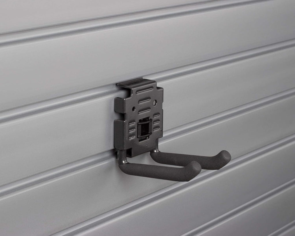 Deluxe Accessory Kit with 46 Locking Bracket Hooks, Shelves, and Baskets for Slatwall Panels W703379