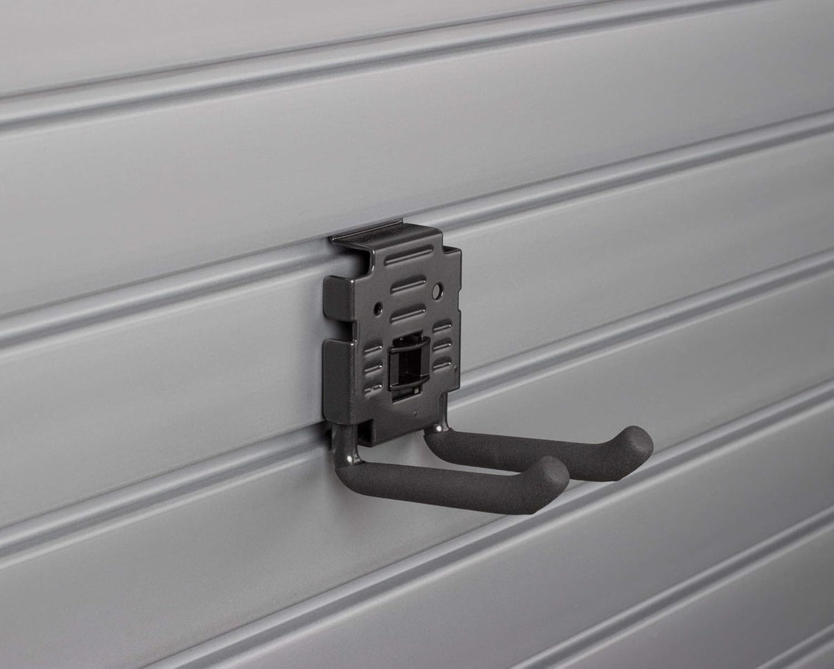 Deluxe Accessory Kit with 46 Locking Bracket Hooks, Shelves, and Baskets for Slatwall Panels W703379