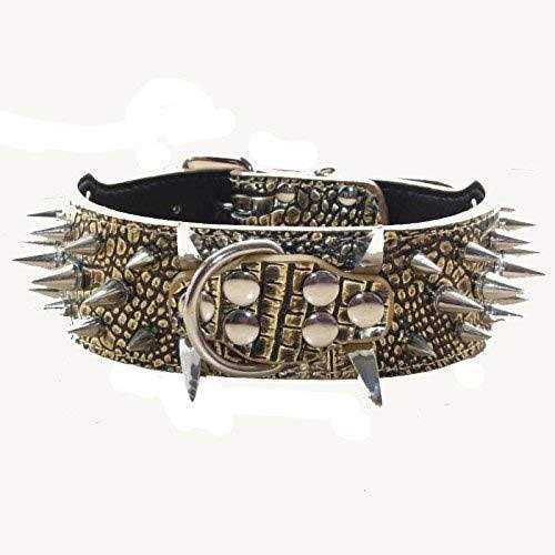 Leather Spiked Studded Dog Collars Harnesses Matching Set I61899