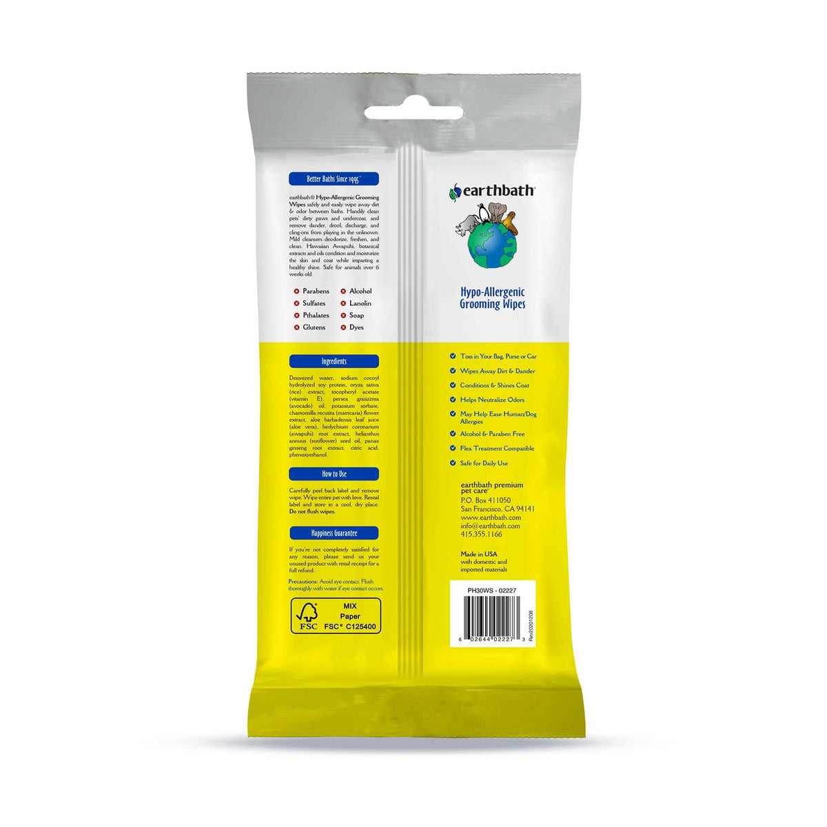 Hypo Allergenic Grooming Wipes G481752