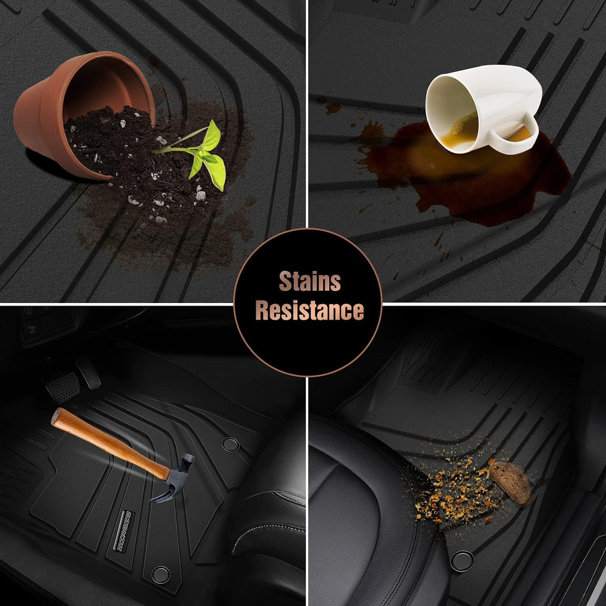 All Weather Custom Fit Floor Mats Set U381592