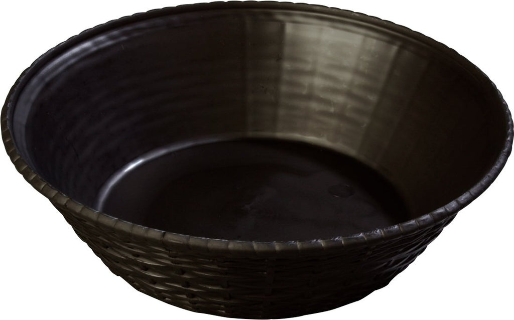 Round Serving Basket, 9", Black (Pack of 12) L6099