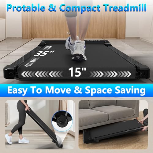 3-in-1 Walking Pad with Incline, 2.5 HP Under Desk Treadmill, 265 LBS Compact Treadmill with LED Display D121766