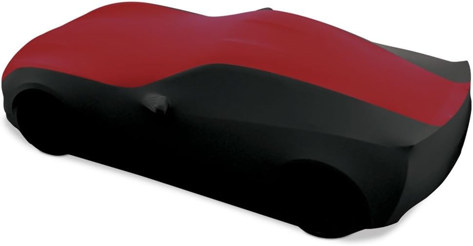 Yellow/Black Stretch Satin Indoor Car Cover Q135
