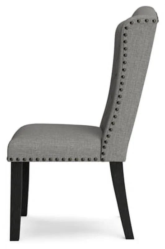 Gray Tufted Upholstered Dining Side Chair, 2 Count I9876