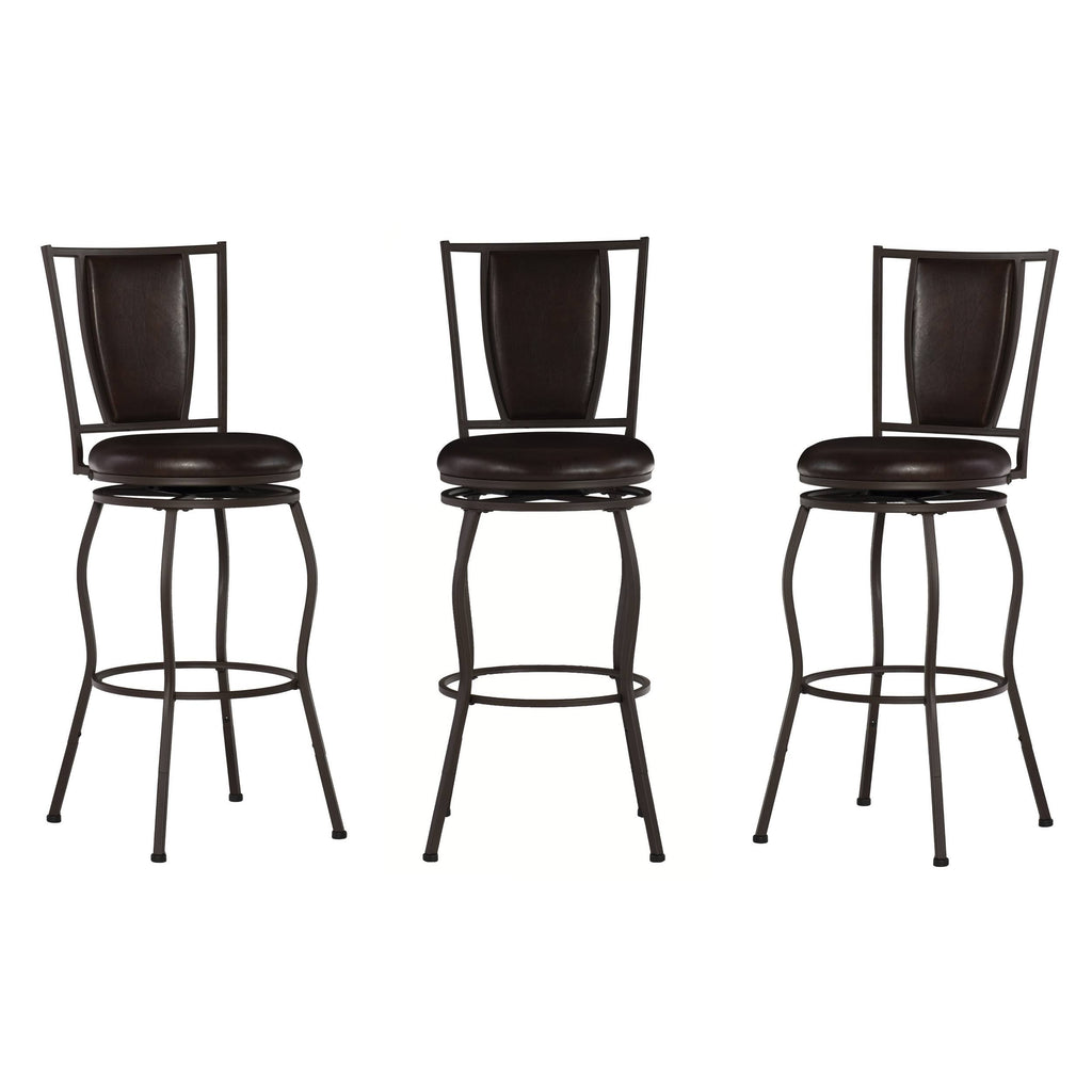 Adjustable Stool, Set of 3, Brown S381267