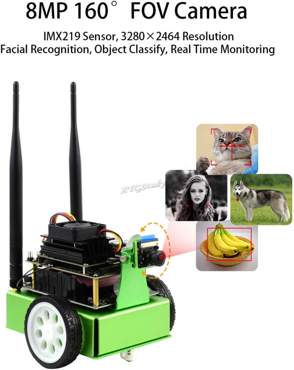JetBot AI Kit with Front Camera Eye and ROS Nodes Code Q5303