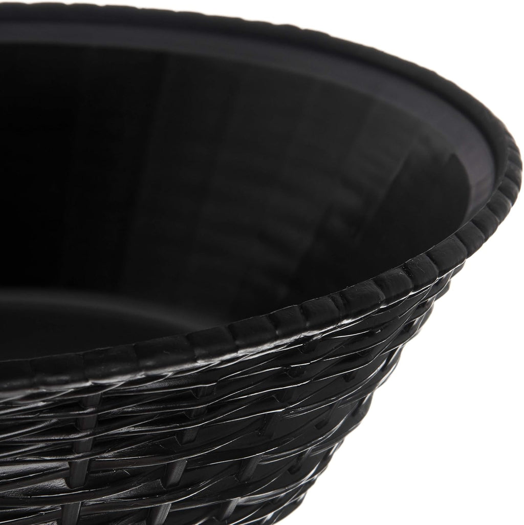 Round Serving Basket, 9", Black (Pack of 12) L6099